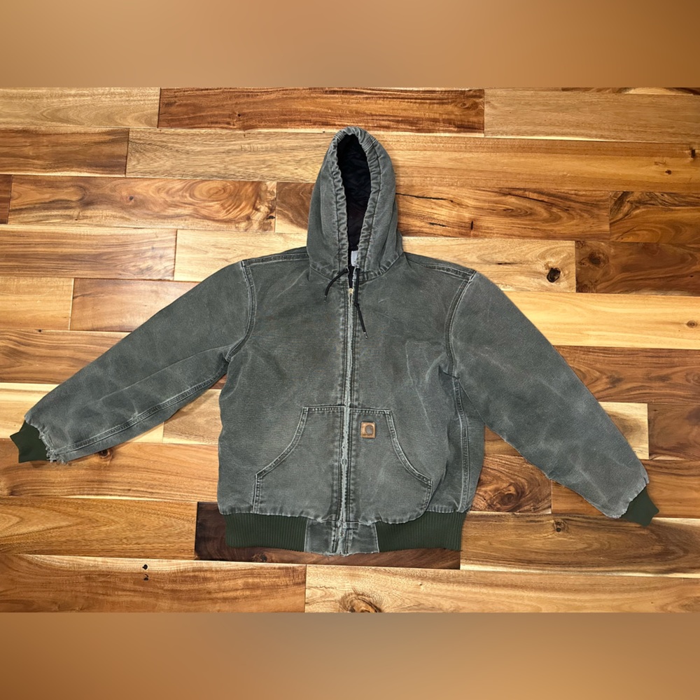 Carhartt work jacket. Broken in. L.